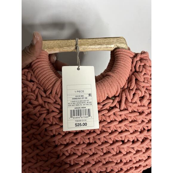 A New Day Crochet Purse With Wood Handles New With Tags - Picture 5 of 5